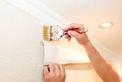 Pose de papier peint à Saint-Luc — revêtements muraux et toiles de verre